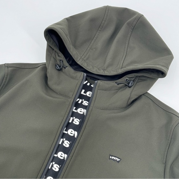 LEVIS Hooded Softshell Full Zip Bomber Jacket - Picture 11 of 15